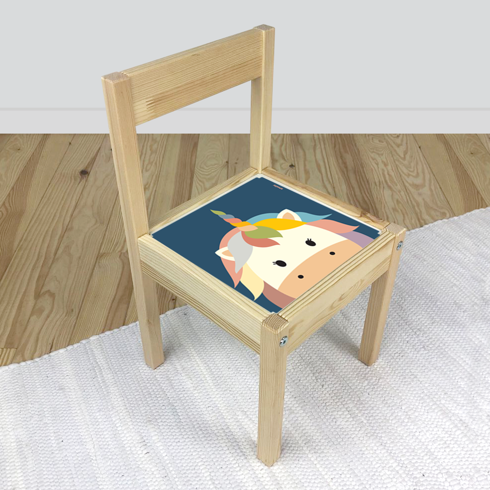 Unicorn Sticker for IKEA Latt Chair