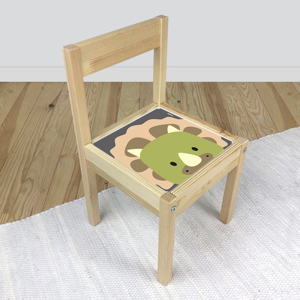 Dinosaur Sticker for IKEA Latt Chair