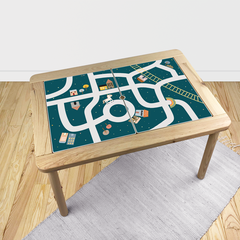 Small World Sticker for IKEA Flisat Table