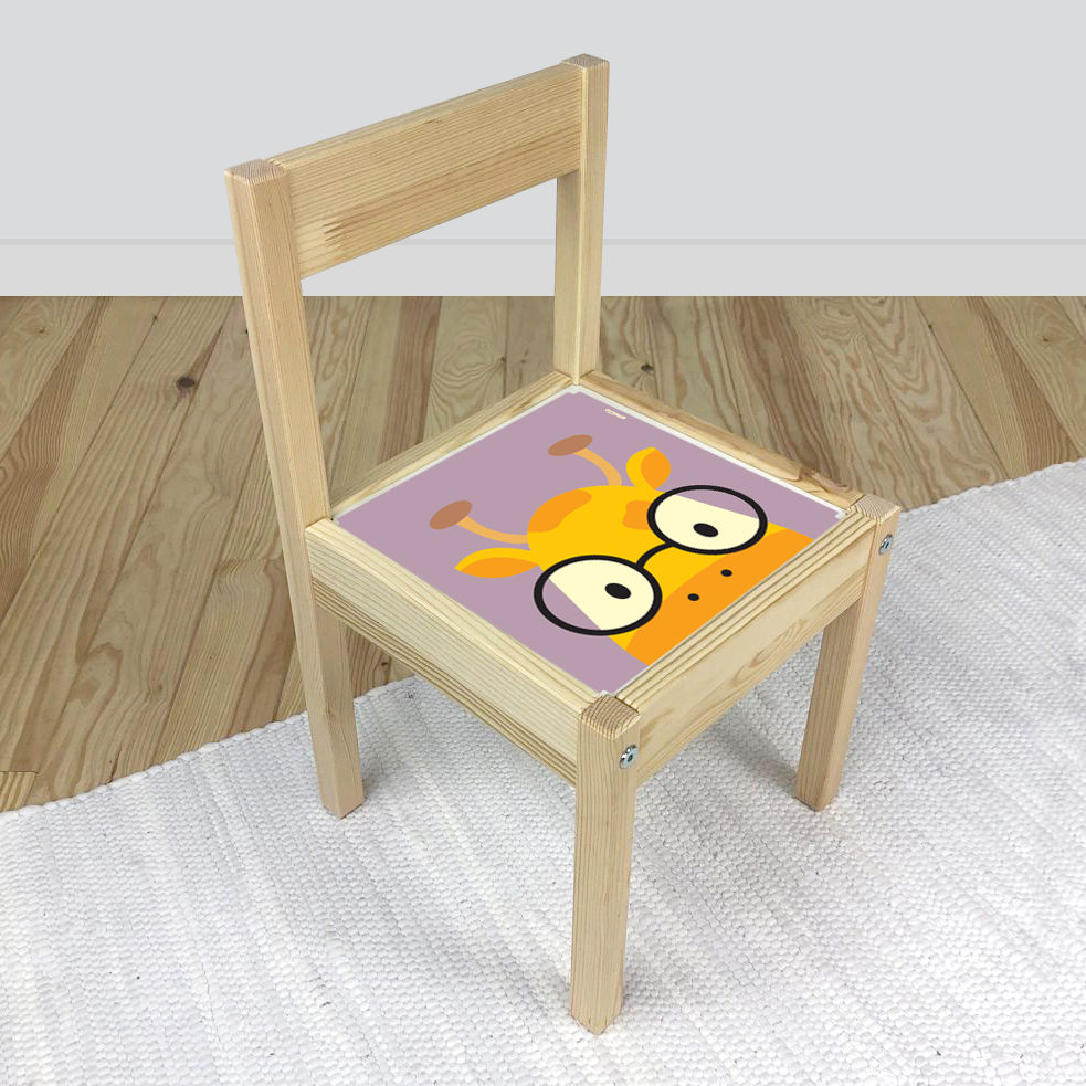 Giraffe Sticker for IKEA Latt chair