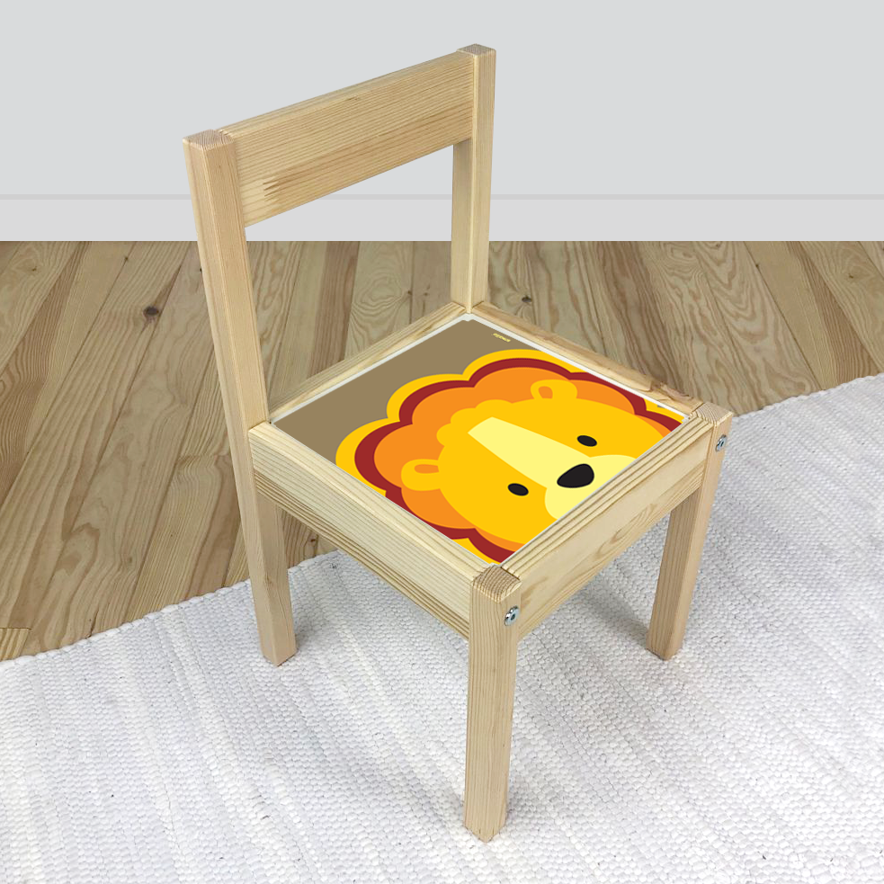 Lion Sticker for IKEA Latt Chair