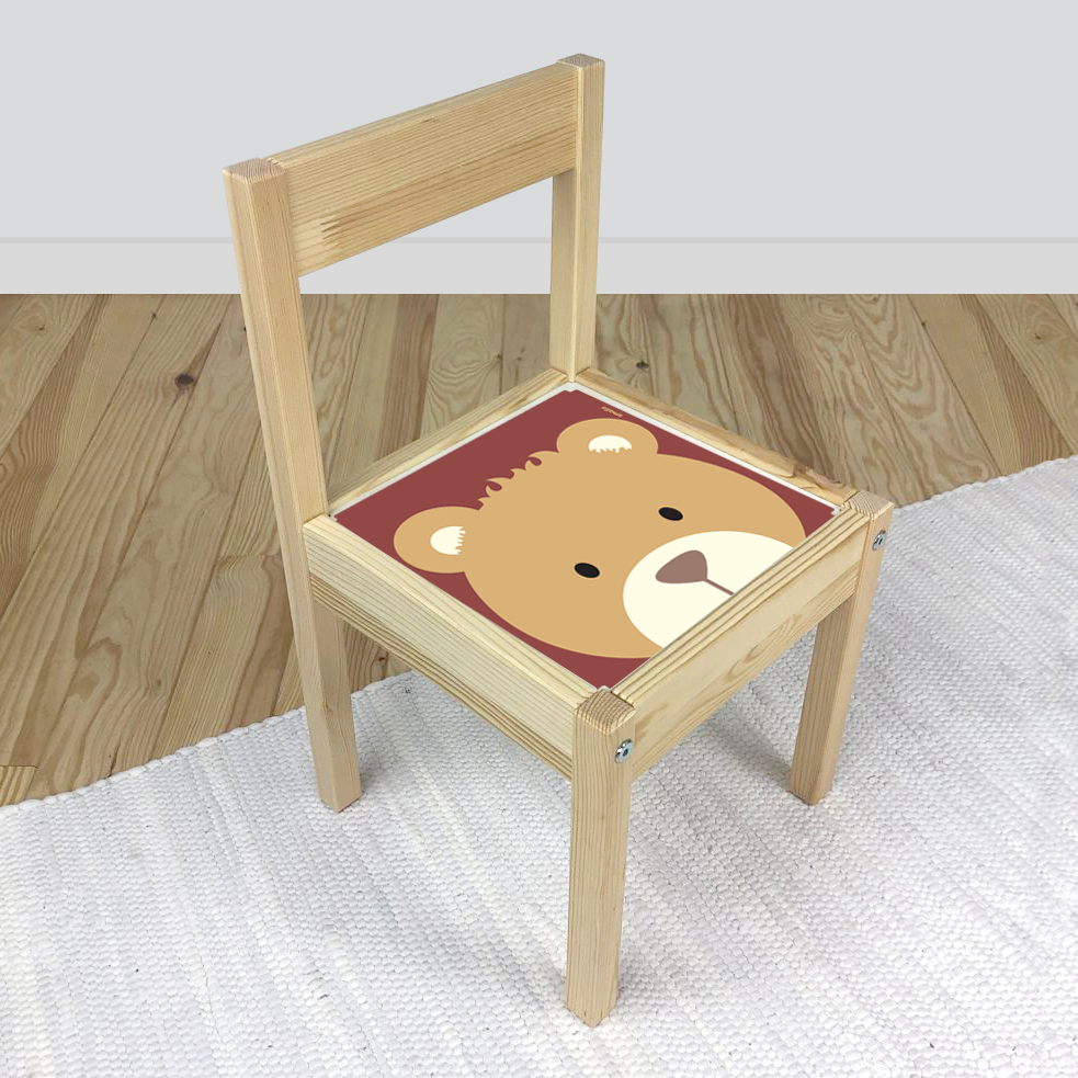Bear Sticker for IKEA Latt Chair