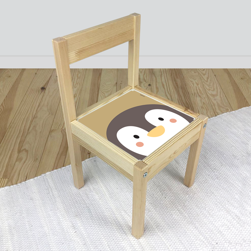 Penguin sticker for IKEA Latt Chair