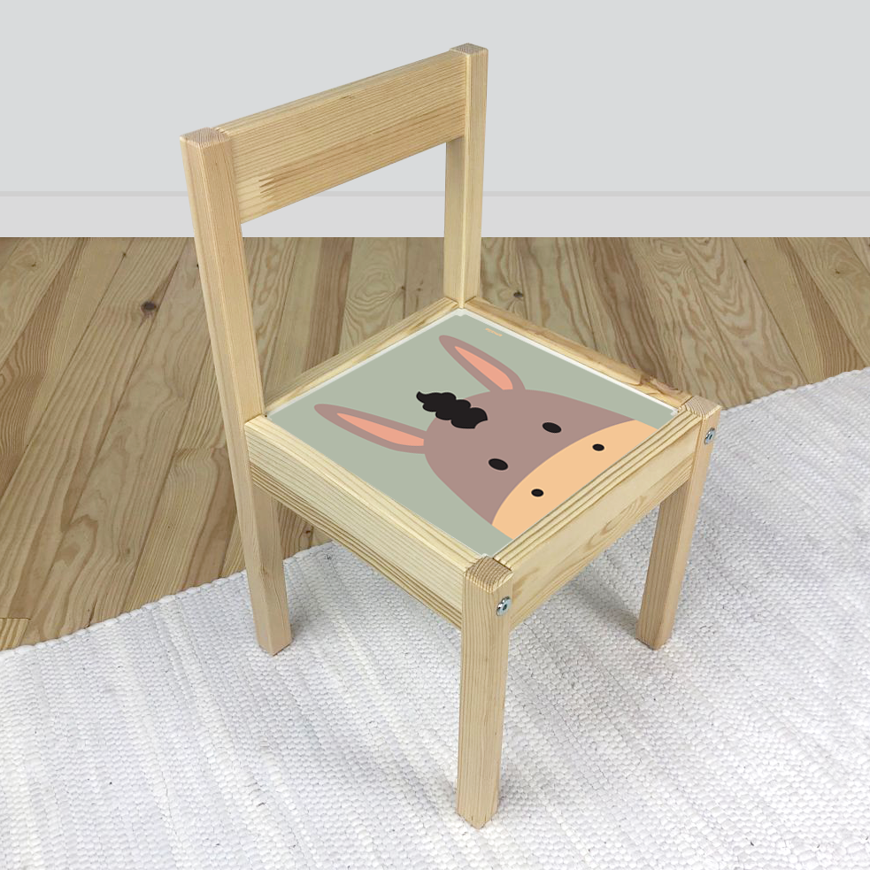 Donkey Sticker for IKEA Latt Chair