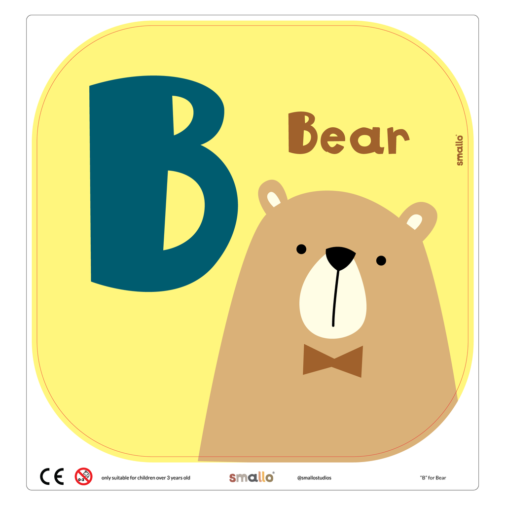 Letter B for Bear for Flisat Stool