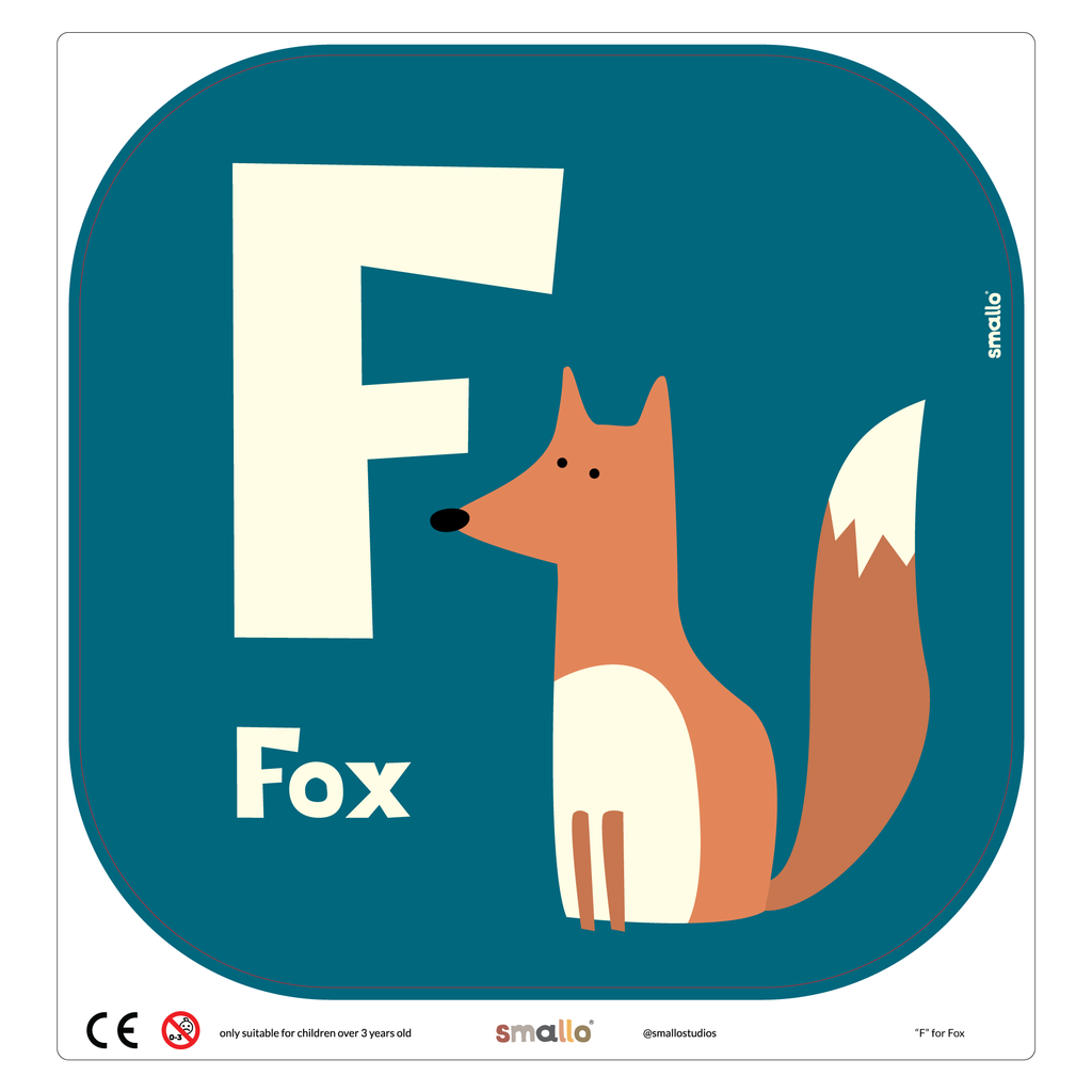 Letter F for Fox for Flisat Stool