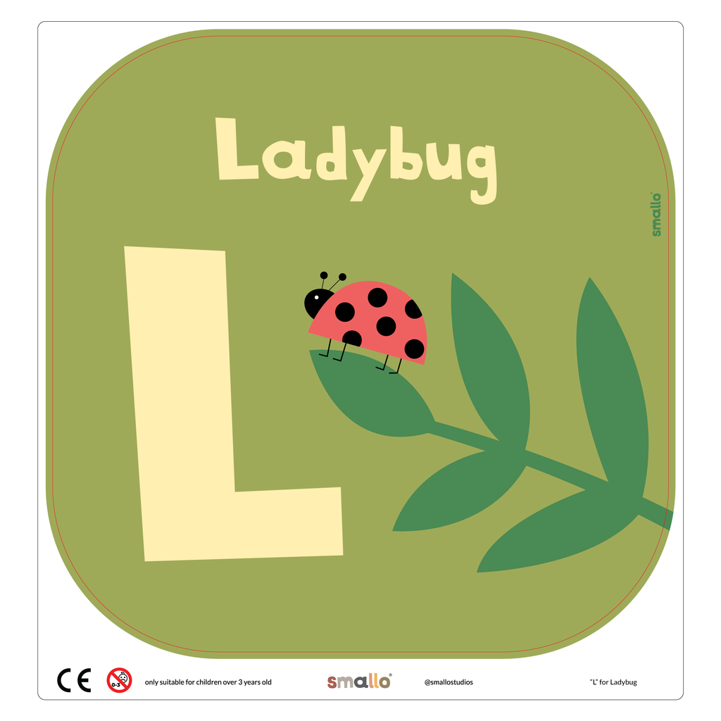 Letter L for Ladybug for Flisat Stool