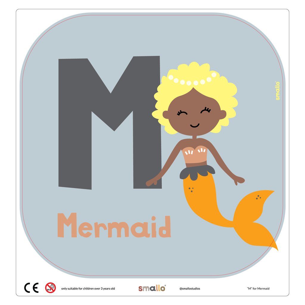 Letter M for Mermaid for Flisat Stool