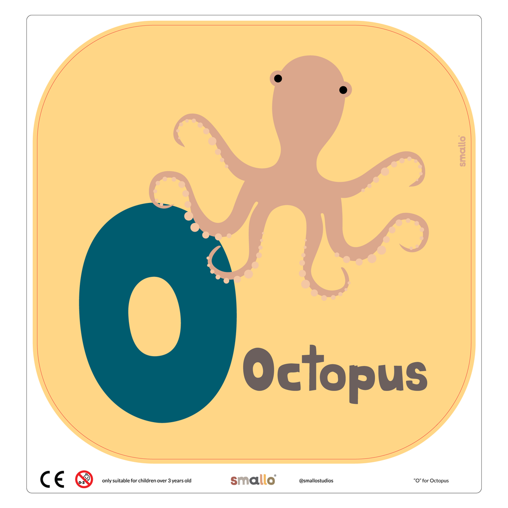 Letter O for Octopus for Flisat Stool