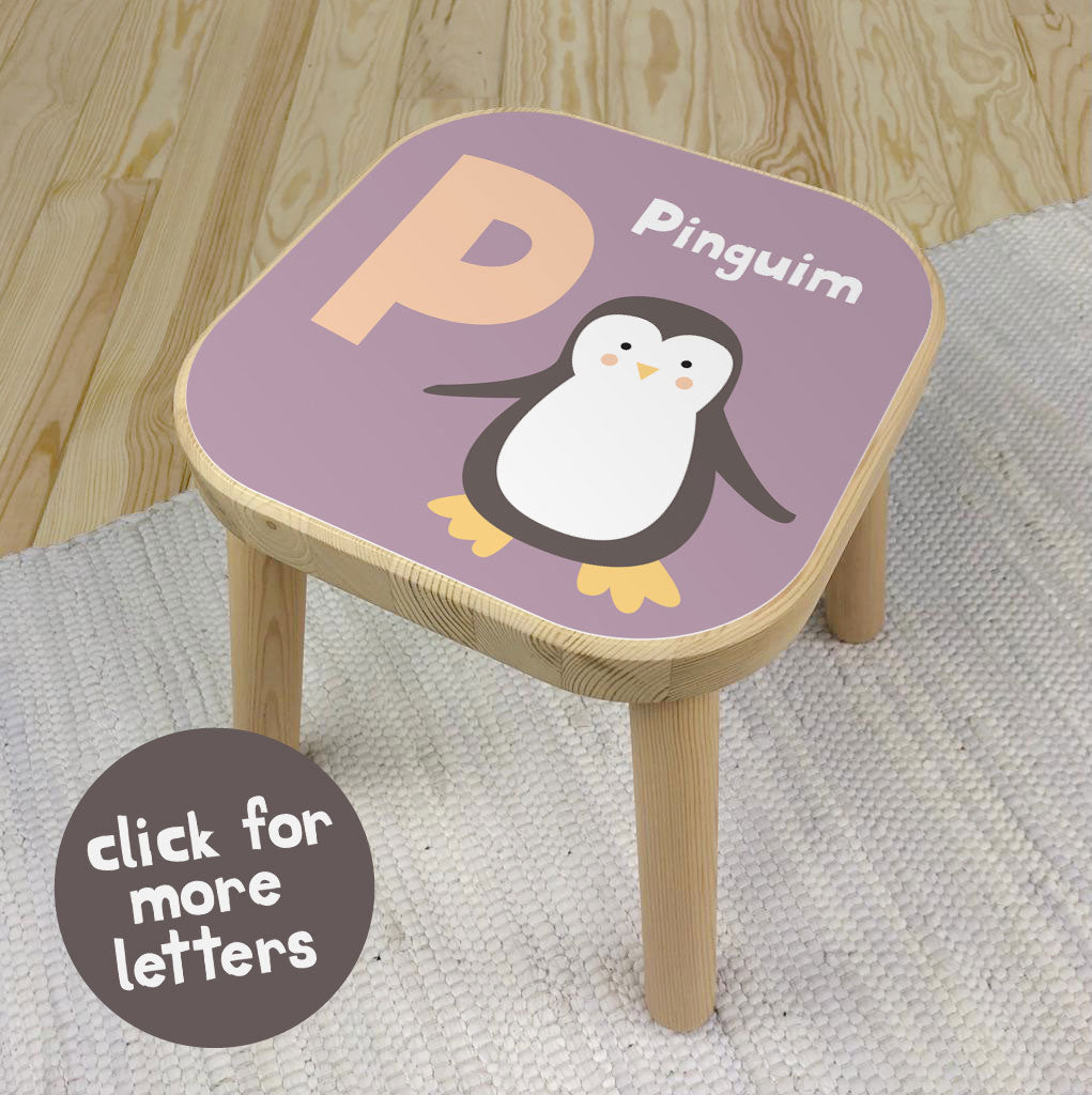 Flisat Stool P for Pinguim Sticker in Portuguese