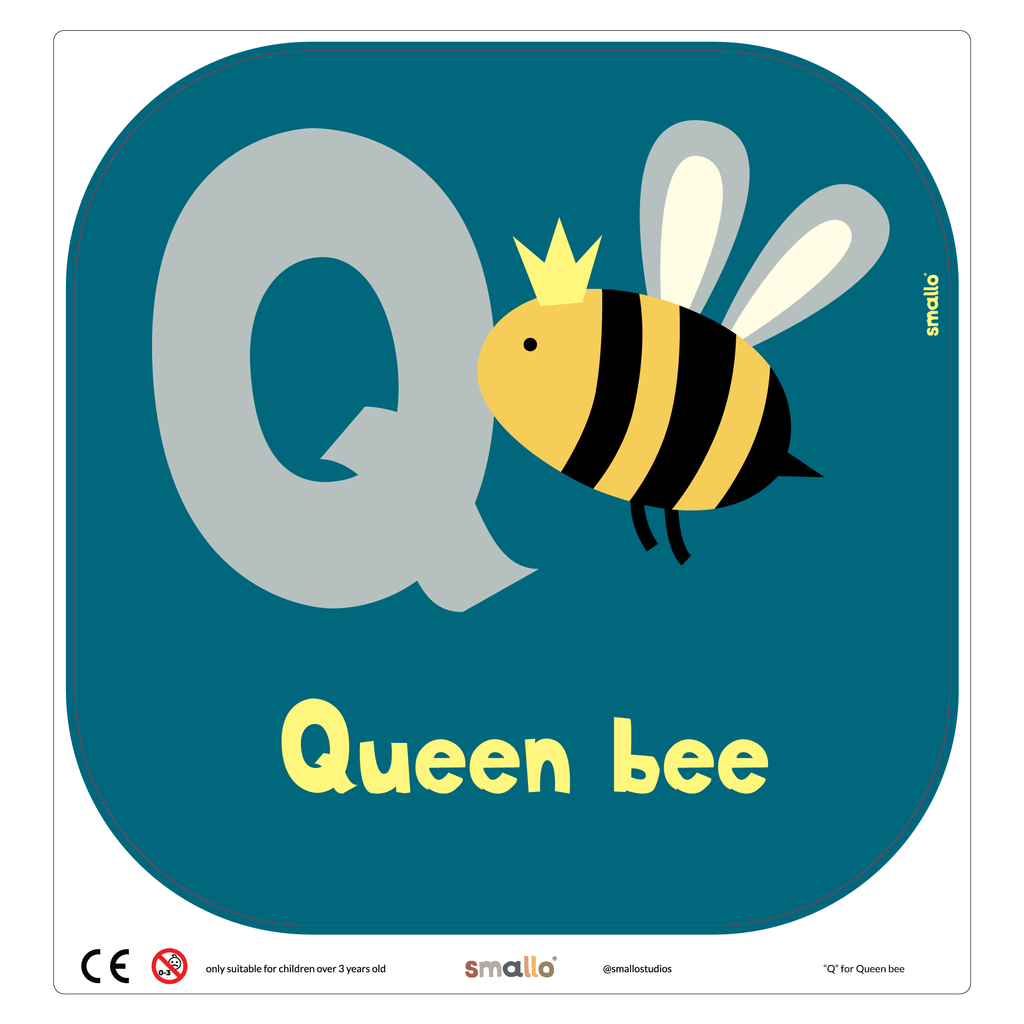 Letter Q for Queen Bee for Flisat Stool