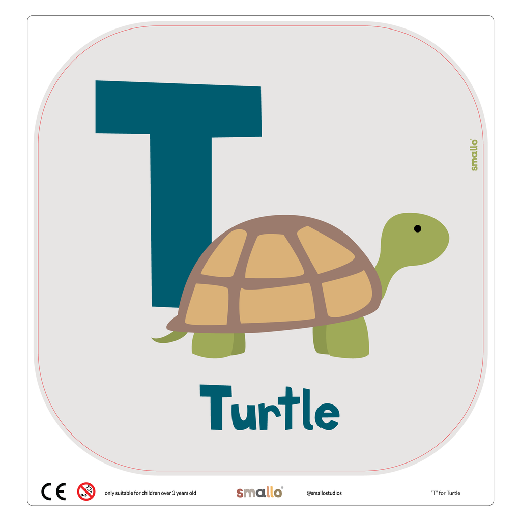 Letter T for Turtle for Flisat Stool