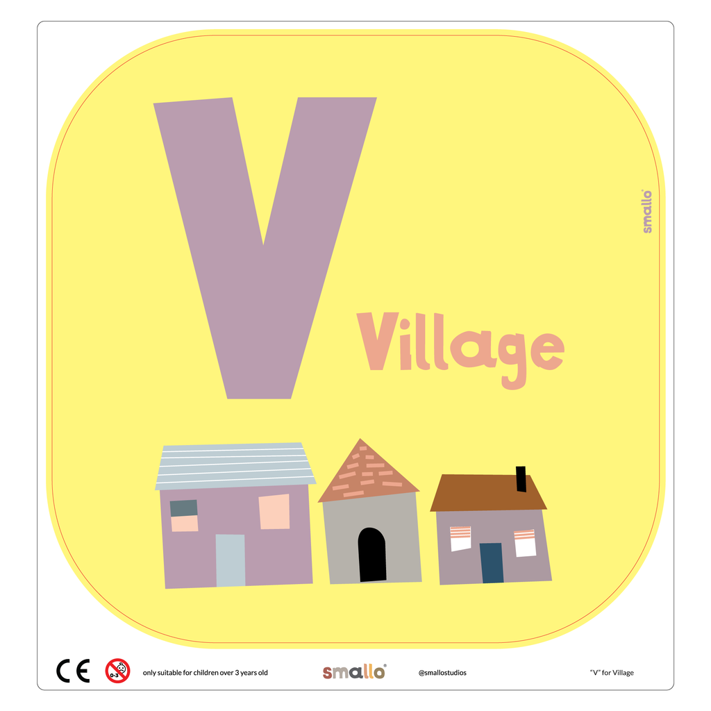 Letter V for Village for Flisat Stool