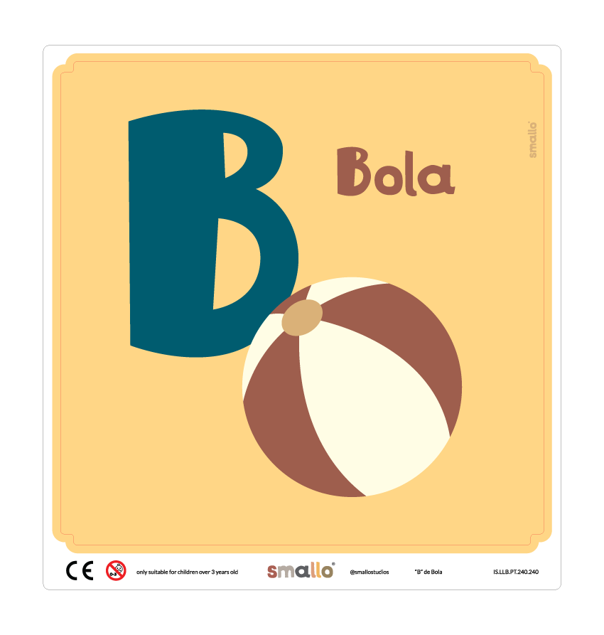 B de Bola Sticker in Portuguese for IKEA LATT