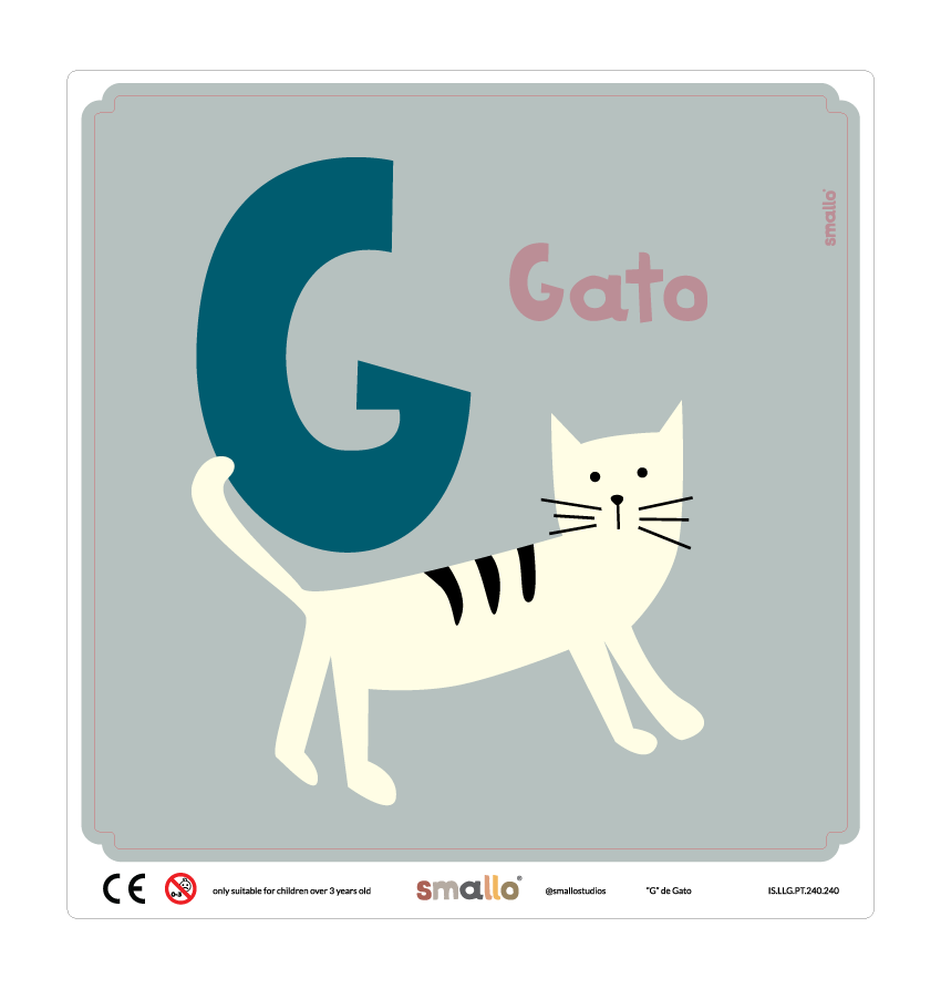 G de Gato Sticker in Portuguese for IKEA LATT