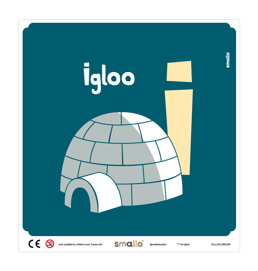 I for Igloo Sticker for IKEA LATT Chair
