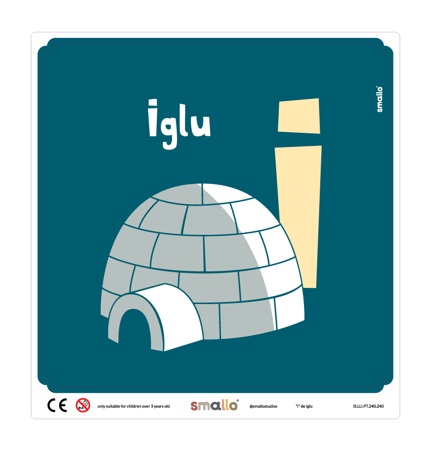 I de Iglu Sticker in Portuguese for IKEA LATT