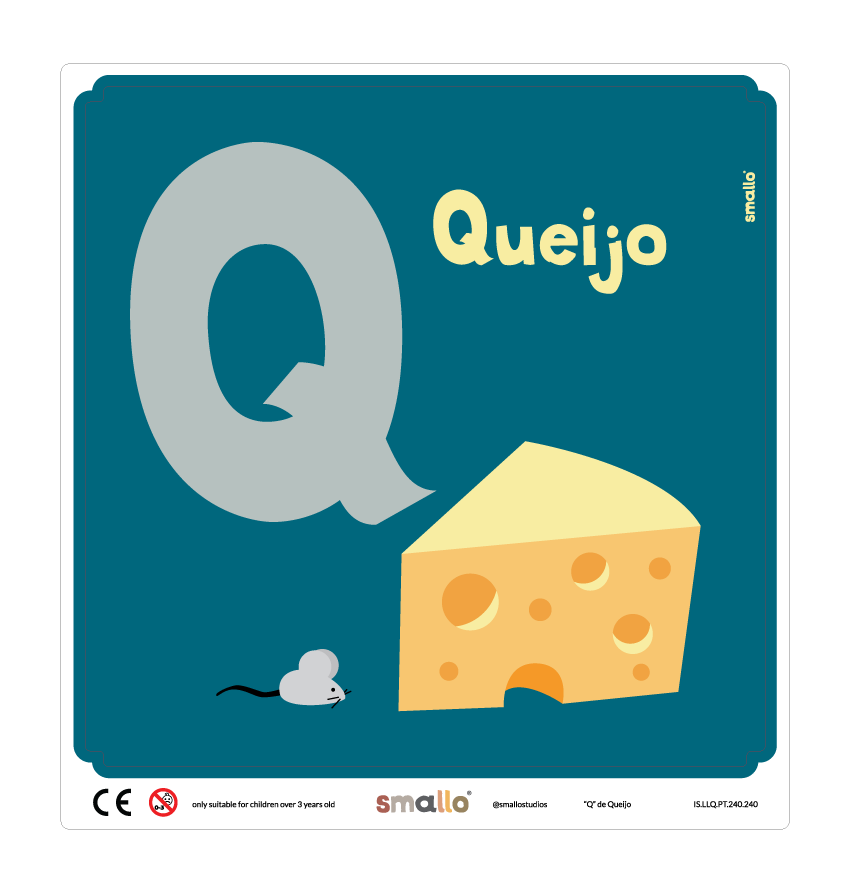 Q de Queijo Sticker in Portuguese for IKEA LATT