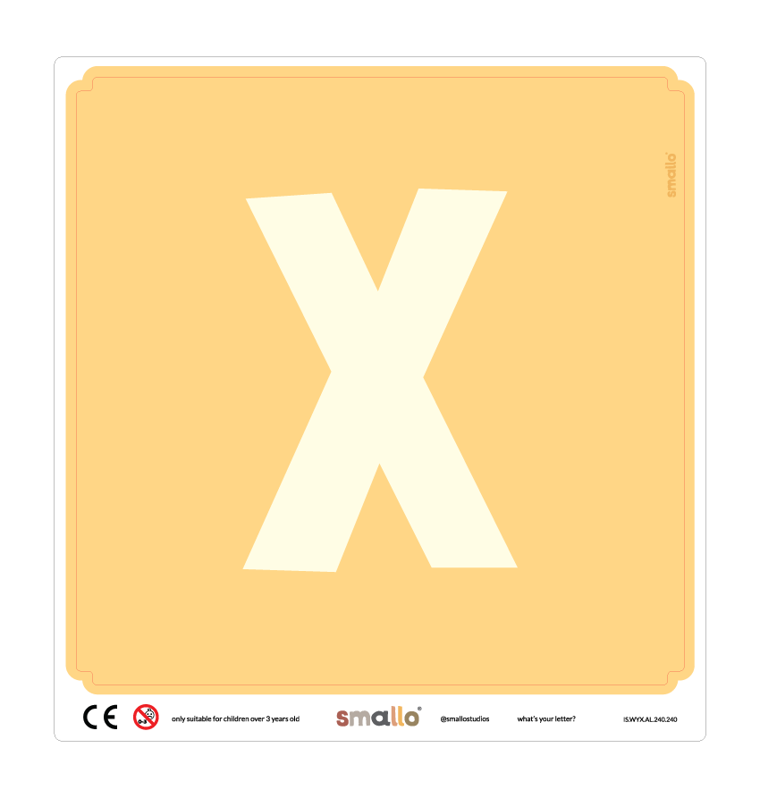 Letter X in Yellow for IKEA LATT