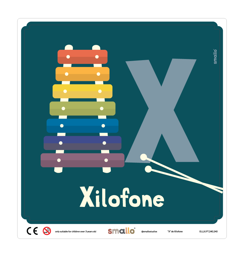 X de Xilofone Sticker in Portuguese for IKEA LATT